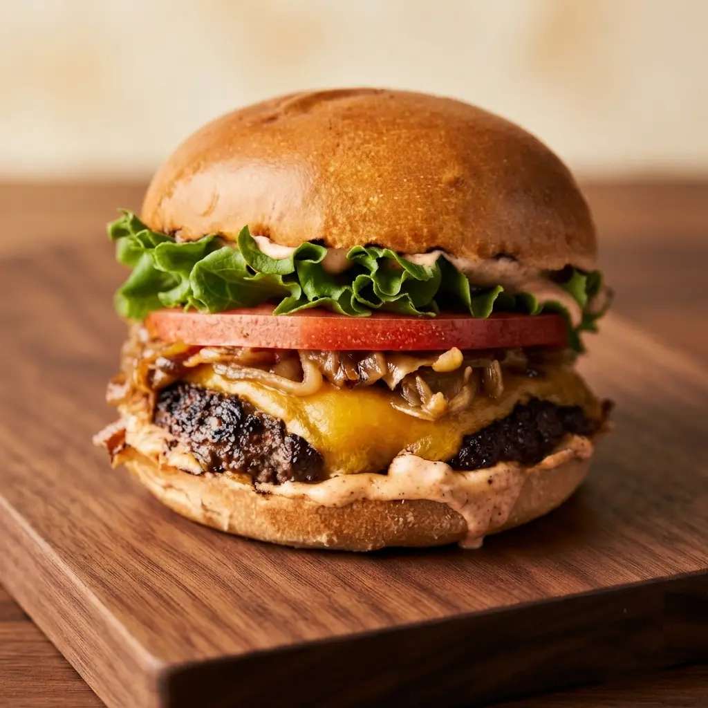 Classic cheeseburger at Carey's Bar & Grill in London, Ontario